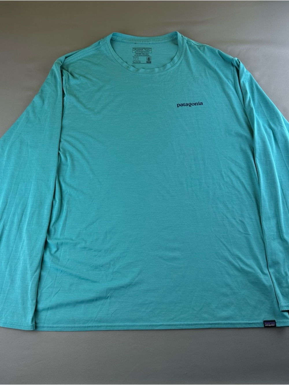 Patagonia Long-Sleeve Tee - Aqua